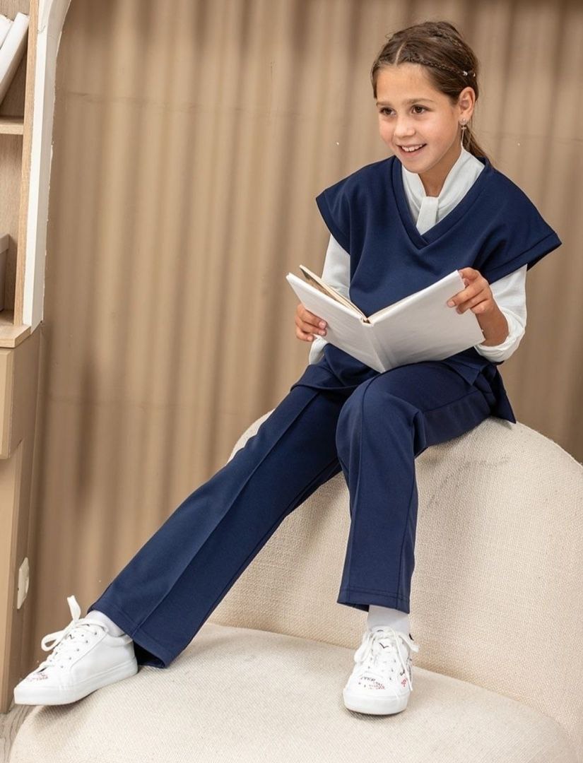 Жилет для мальчика (синий)