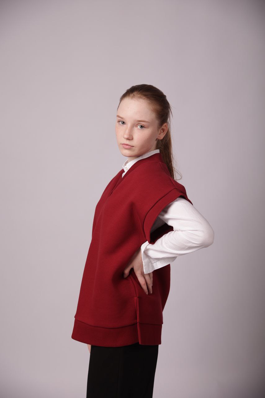 Кардиган для девочки "Виктория" (бордо)