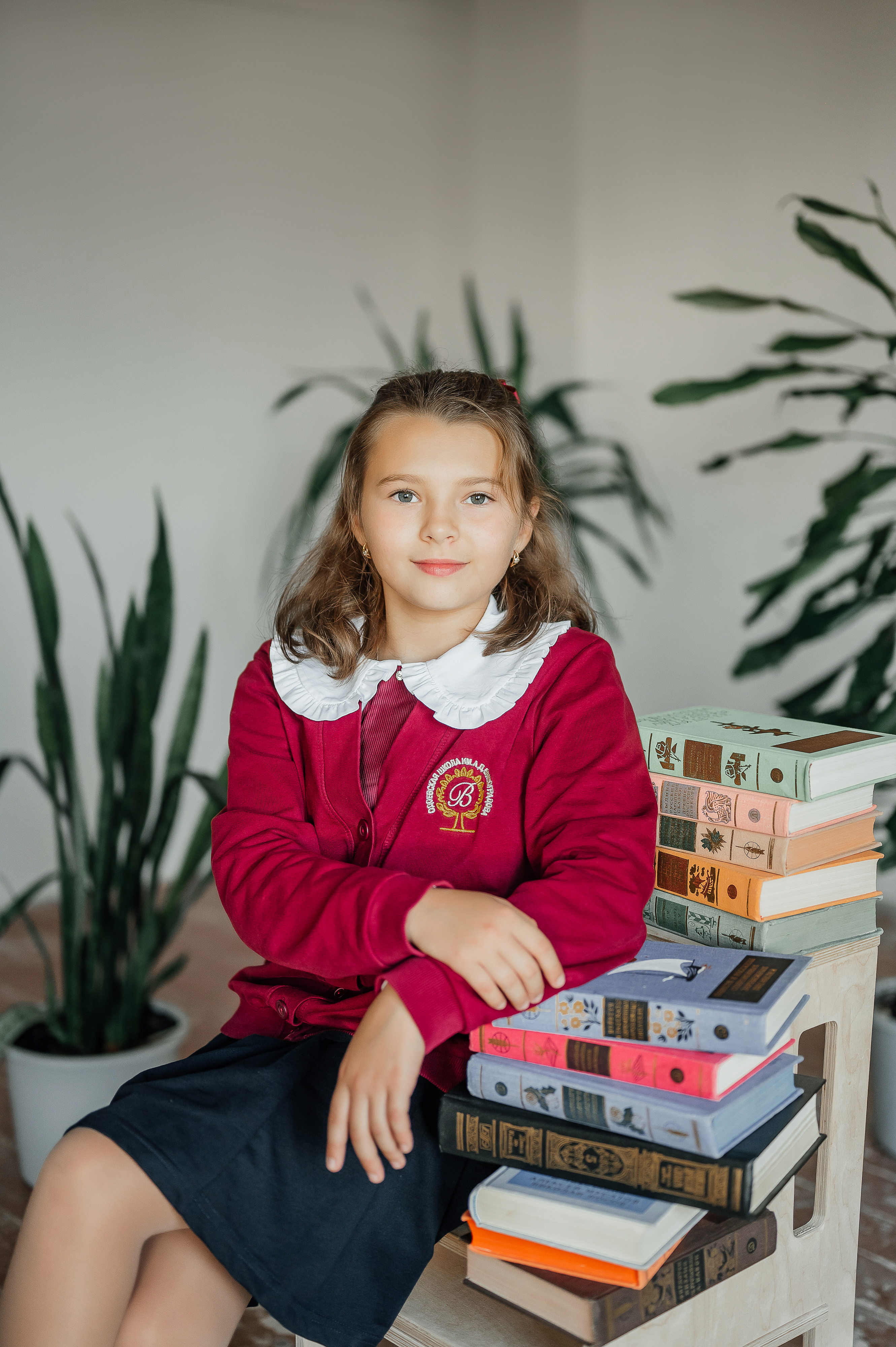 Кардиган для девочки "Софи" (бордо)